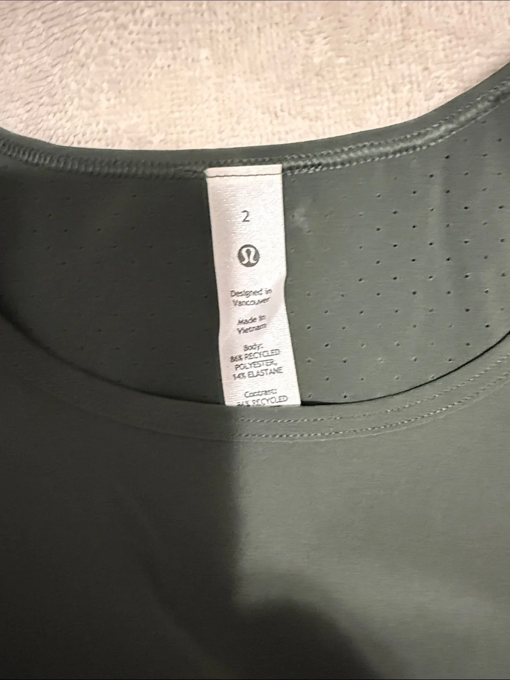 lululemon athletica Swift Ventilated Racerback run tank Dark green 2